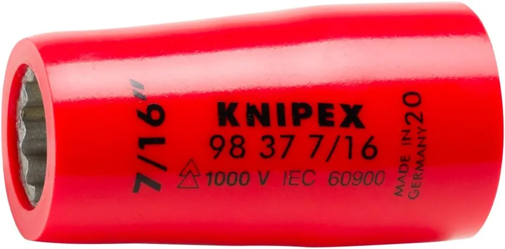 Zlevněný KNIPEX Nástrčná hlavice s vnitřním čtyřhranem, 49mm, 7/16"
